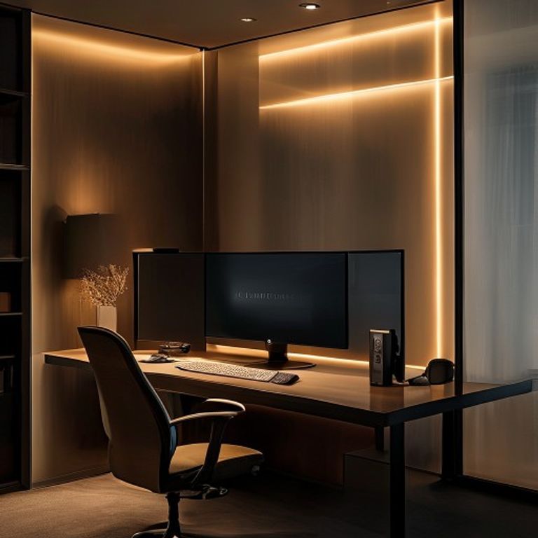 Quiet focus area with minimal distractions and good acoustics